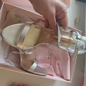 Sophia Webster brand new never worn Silver Strappy Sandals
